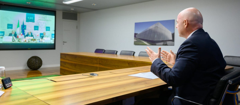 Le Président Infantino s’adresse au G20 pour évoquer la lutte contre la corruption dans le sport | © FIFA.com