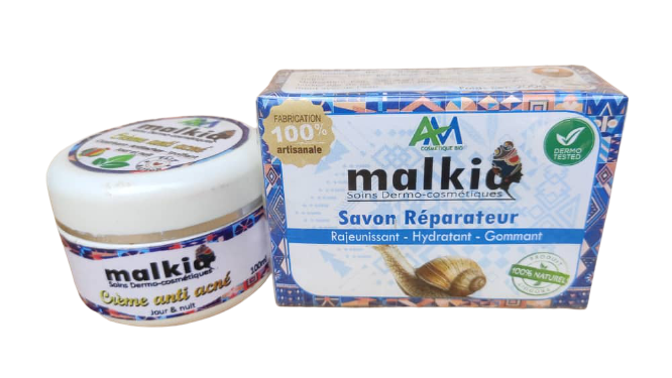 Malkia - Savon réparateur et rajeunissant MAlkia à bave d'escargots fraîche