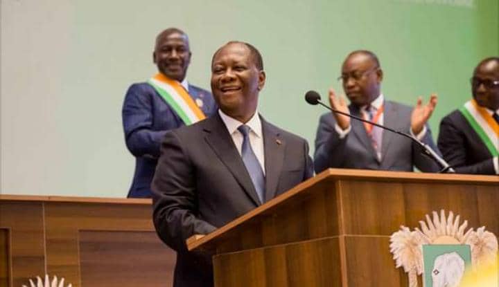 Le président de la République s'adressant au congrès